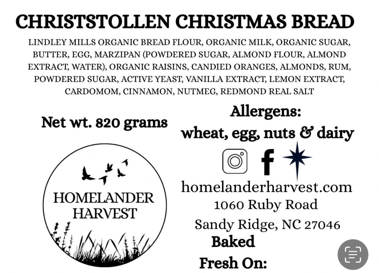 Christstollen Christmas Bread
